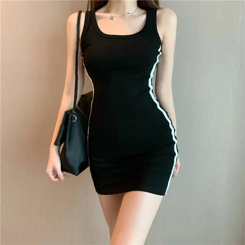 Slim Fit Summer Dress for Women – Sexy Sleeveless Sheath Dress, Casual & Stylish