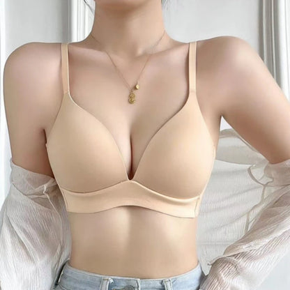 Comfort Wireless Bralette – Seamless Push-Up Bra for Women, No Steel Ring