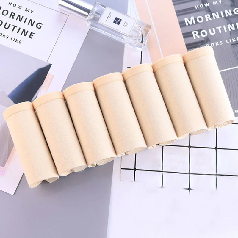 Soft Cotton Underwear for Women – 7PCS Plus Size Panties, Sexy & Comfortable