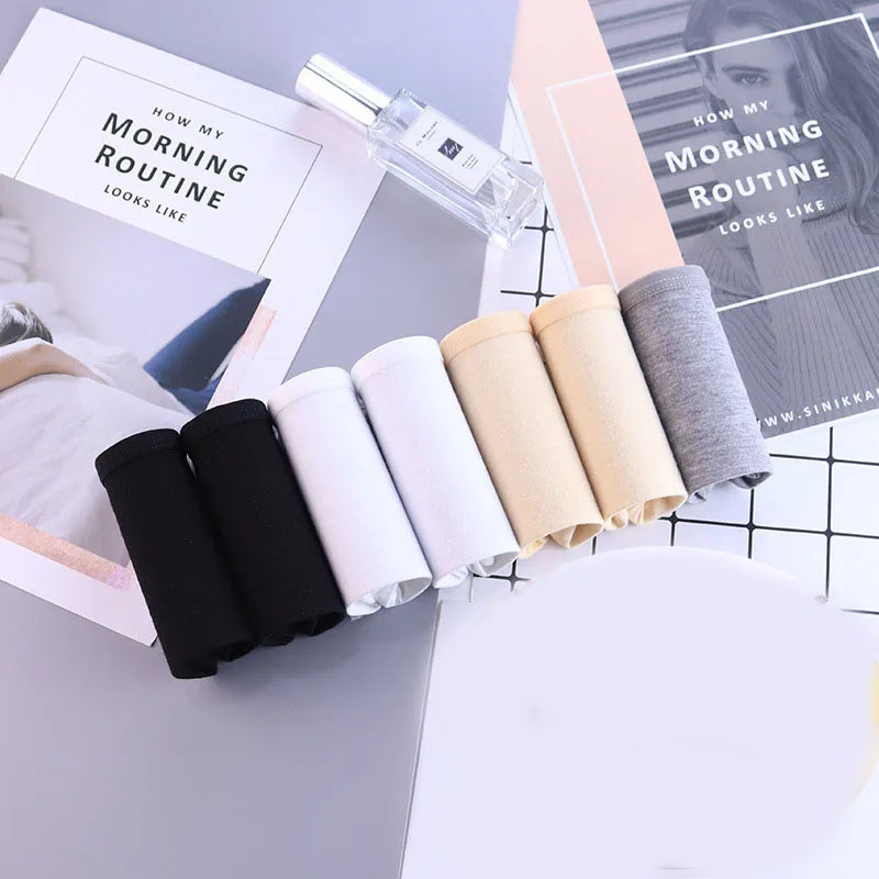 Soft Cotton Underwear for Women – 7PCS Plus Size Panties, Sexy & Comfortable